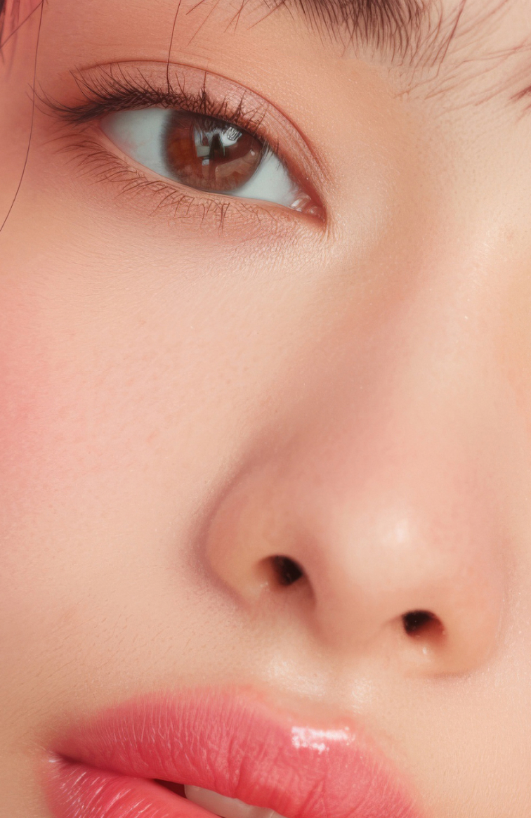 Vue rapprochee du nez d une femme asiatique rhinoplastie | Dr Souad Debache Evreux